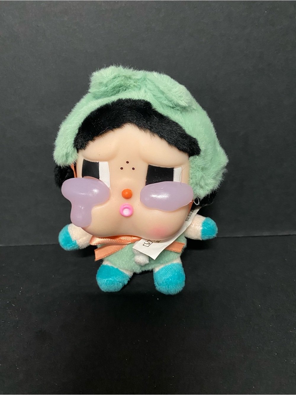 Pop Mart Plush Teardrop Cheek Character Toy - Mint and Teal